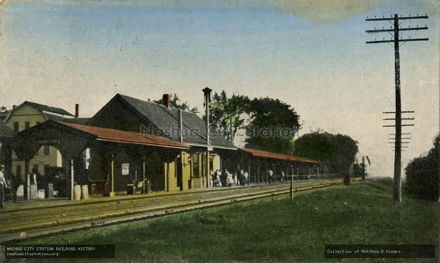 Postcard: Boston & Maine Station, Hampton, New Hampshire